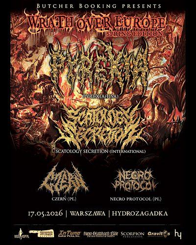 Plakat - Pyrexia, Scatology Secretion, Czerń