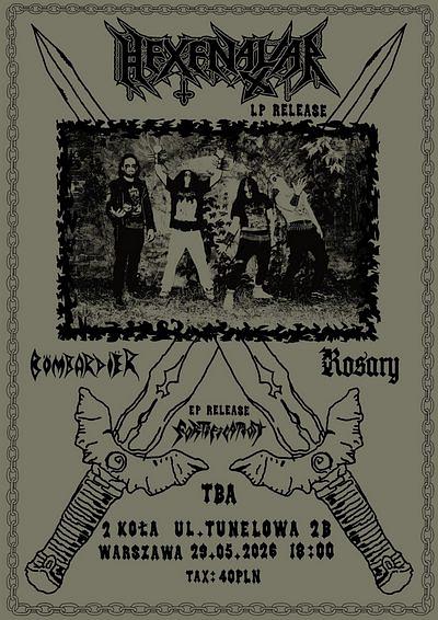 Plakat - Hexenaltar, Rosary, Bombardier