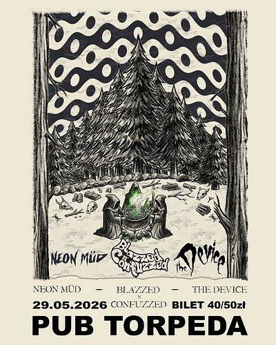 Plakat - Neon Mud, Blazzed 'n' Confuzzed