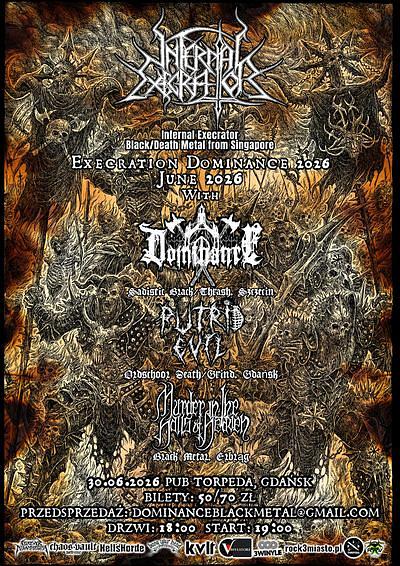 Plakat - Infernal Execrator, Dominance, Putrid Evil