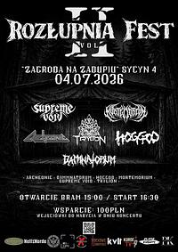 Plakat - Rozłupnia Fest II Plakat - Rozłupnia Fest II