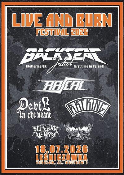 Plakat - Live and Burn Festival 2026