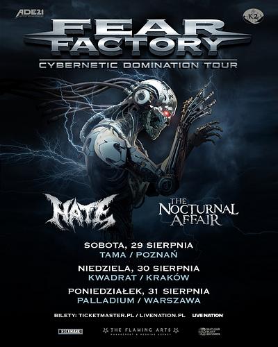 Plakat - Fear Factory, Hate, The Nocturnal Affair