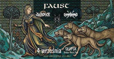 Plakat - Faust, Sacrofuck, Chainsword, Xificurk