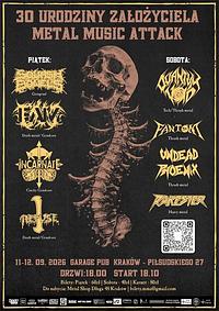 Plakat - 30 Urodziny Założyciela Metal Music Attack Plakat - 30 Urodziny Założyciela Metal Music Attack