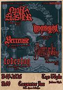 Koncert Night Slasher, Hexenaltar, Berceuse, Murder in the Halls of Heaven, Todestag