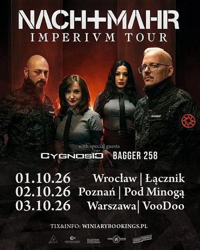 Plakat - Nachtmahr, Cygnosic, Bagger 258