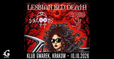 Plakat - Lesbian Bed Death, Bazooms, Gatlin
