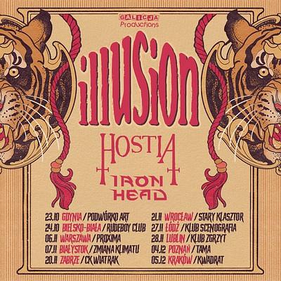 Plakat - Illusion, Hostia, Iron Head