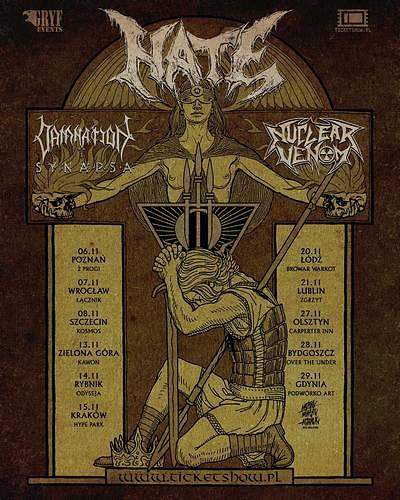 Plakat - Hate, Damnation, Synapsa, Nuclear Venom