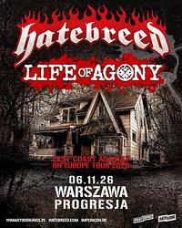 Plakat - Hatebreed, Life Of Agony Plakat - Hatebreed, Life Of Agony