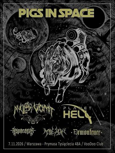 Plakat - Nuclear Vomit, Planet Hell, Asperatus