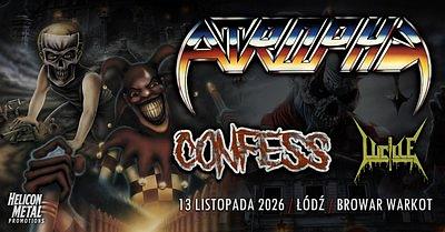 Plakat - Atrophy, Confess, Lucille