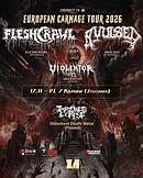 Koncert Fleshcrawl, Avulsed, Violentor, Tortured Corpse