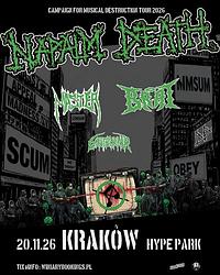 Plakat - Napalm Death, Master, Brat, Goatburner