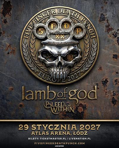 Plakat - Five Finger Death Punch, Lamb Of God
