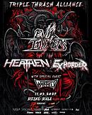 Koncert Heathen, Exhorder, Evil Invaders, Warfield