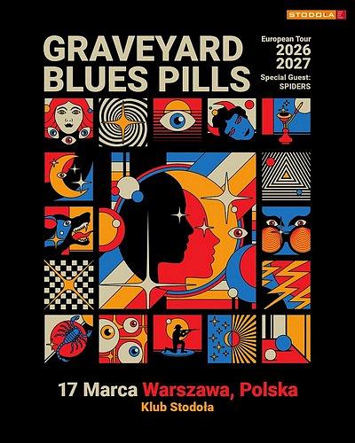Plakat - Graveyard, Blues Pills, Spiders