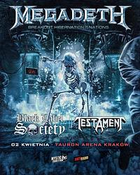 Plakat - Megadeth, Black Label Society, Testament Plakat - Megadeth, Black Label Society, Testament